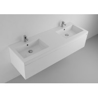 Умивальник LAURETTA NEW 1500D поверх. біла (1500х500х150мм) MARMITE